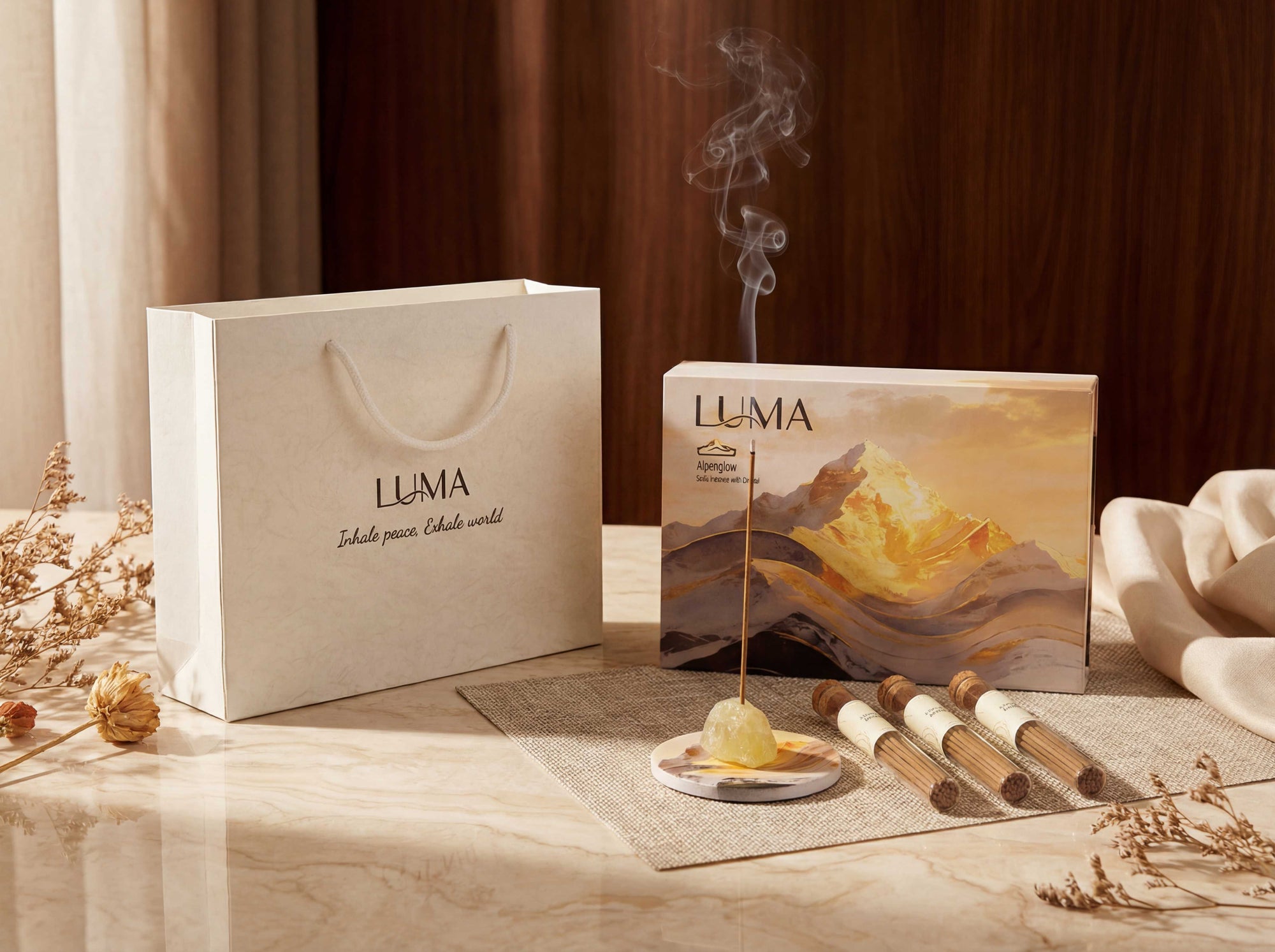 Alpenglow Collection: Crystal Energy Incense Set